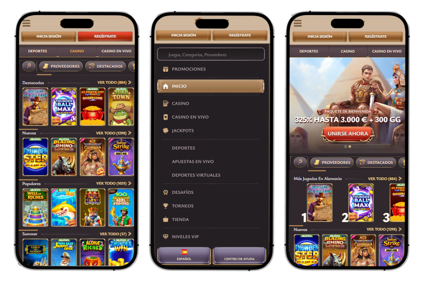 Plataforma móvil de Vicibet Casino para acceder desde smartphones y tablets